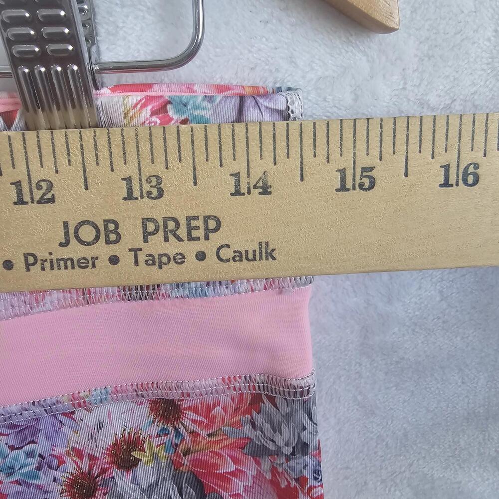 Lululemon Flowabunga Run Inspire Cropped Floral Print Leggings Pink Size 8 - Picture 5 of 11